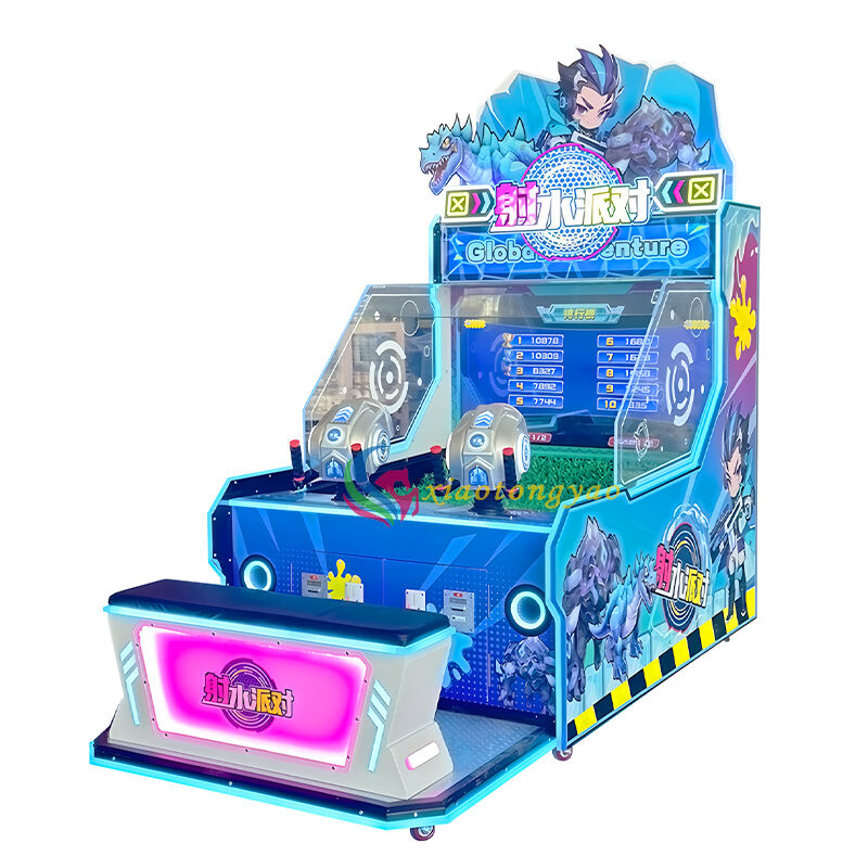 Water Shooting Party and Two Person Competitive Water Gun Game Machine