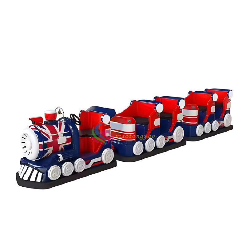 Mini express train factory direct sales, commercial shopping centers, children riding small trackless trains, electric fiberglass sightseeing trains