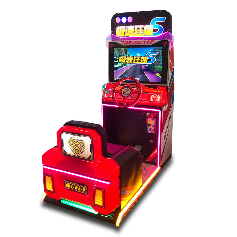Amusement park racing simulator video driving game machine coin operated children's arcade racing game machine