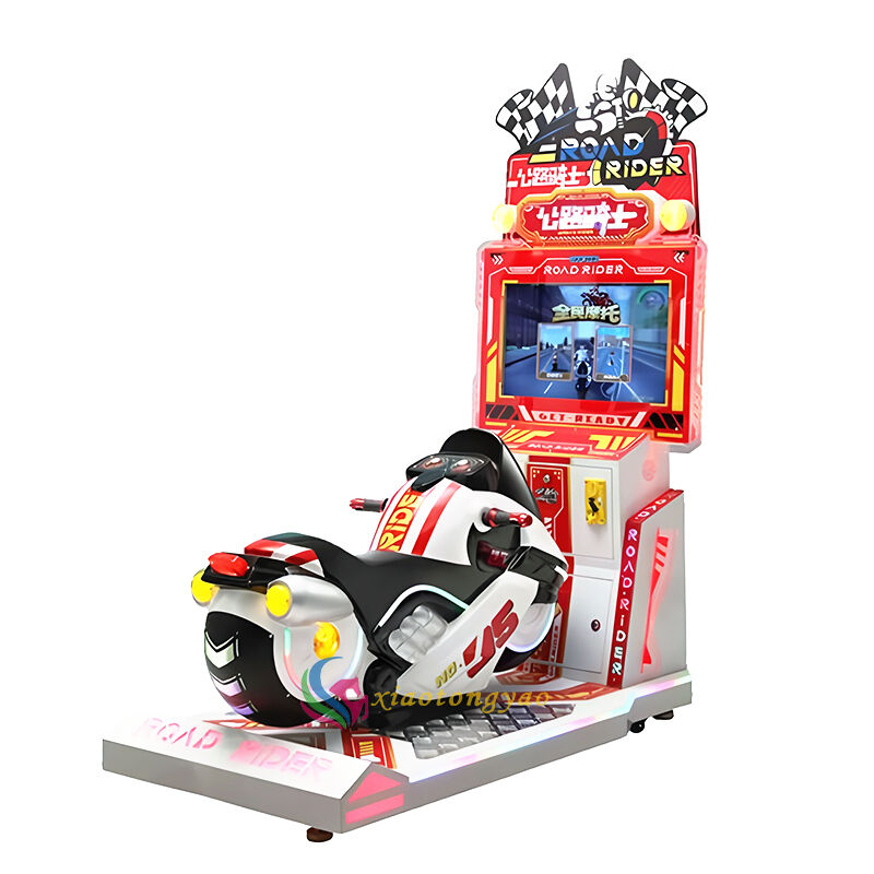 Highway Rider and Children's Motorcycle Racing Game Machine Cute and fun racing cycling, unlocking the speed and joy of childhood