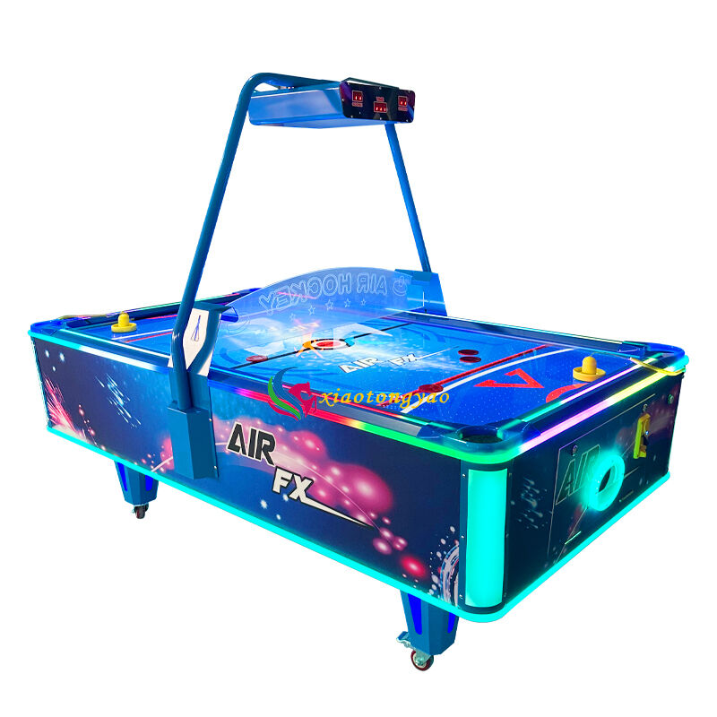 キラキラホッケーマシン、デュエルマッチ、カラフルなライト、迅速な競争