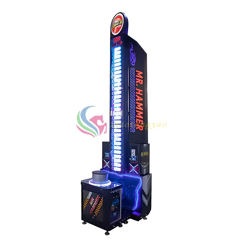 Thunder Hammer Force Measurement Game Machine Ultimate Challenge that Ignites Strength and Passion