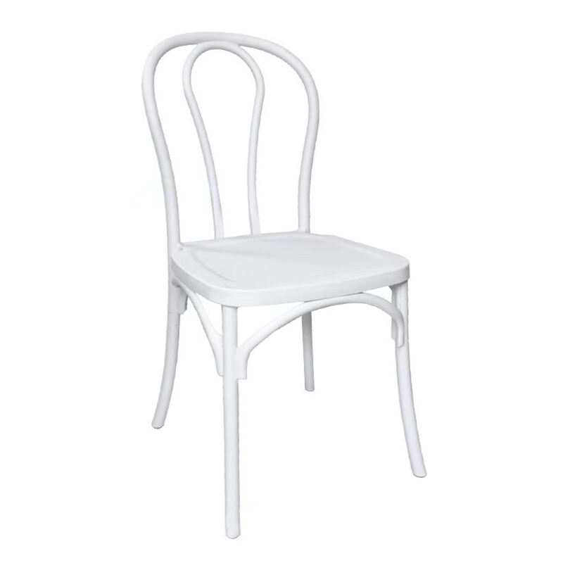 Luksuzna bela stolica od bambusa sa trajnim plastičnim elegantnim dizajnom za hotel, trpezu, venčanja, zabave i upotrebu napolju