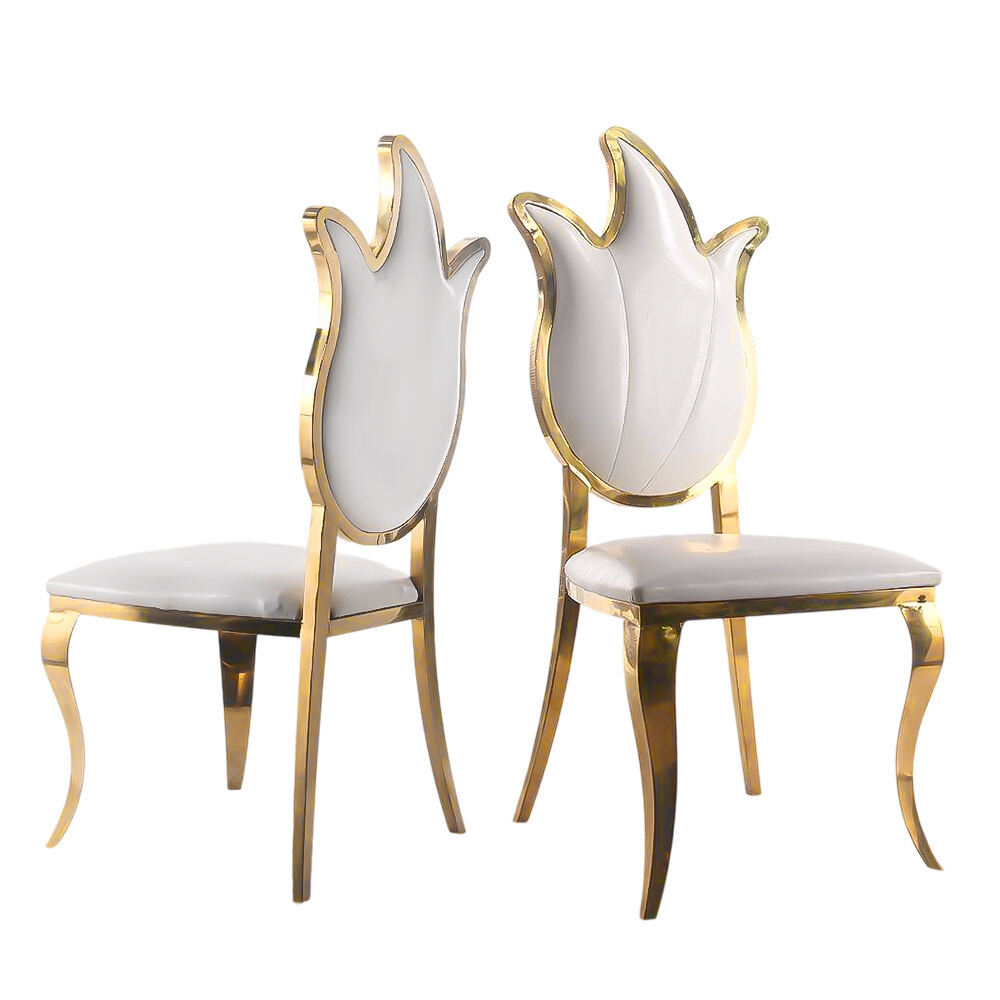 Елегантний сучасний обідній стілець найновішого дизайну з нержавіючої сталі для готелів, вітальень, зовнішніх просторів, лікарень