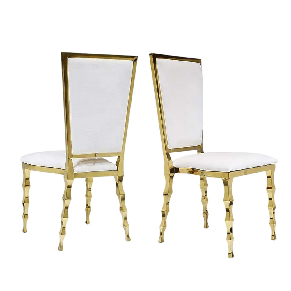 Люксовий сучасний високий банкетний стілець для харчування, металевий стілець з нержавіючої сталі та шкіри для готелів, відкритих просторів, парків, весіль, подій, використання на кухні