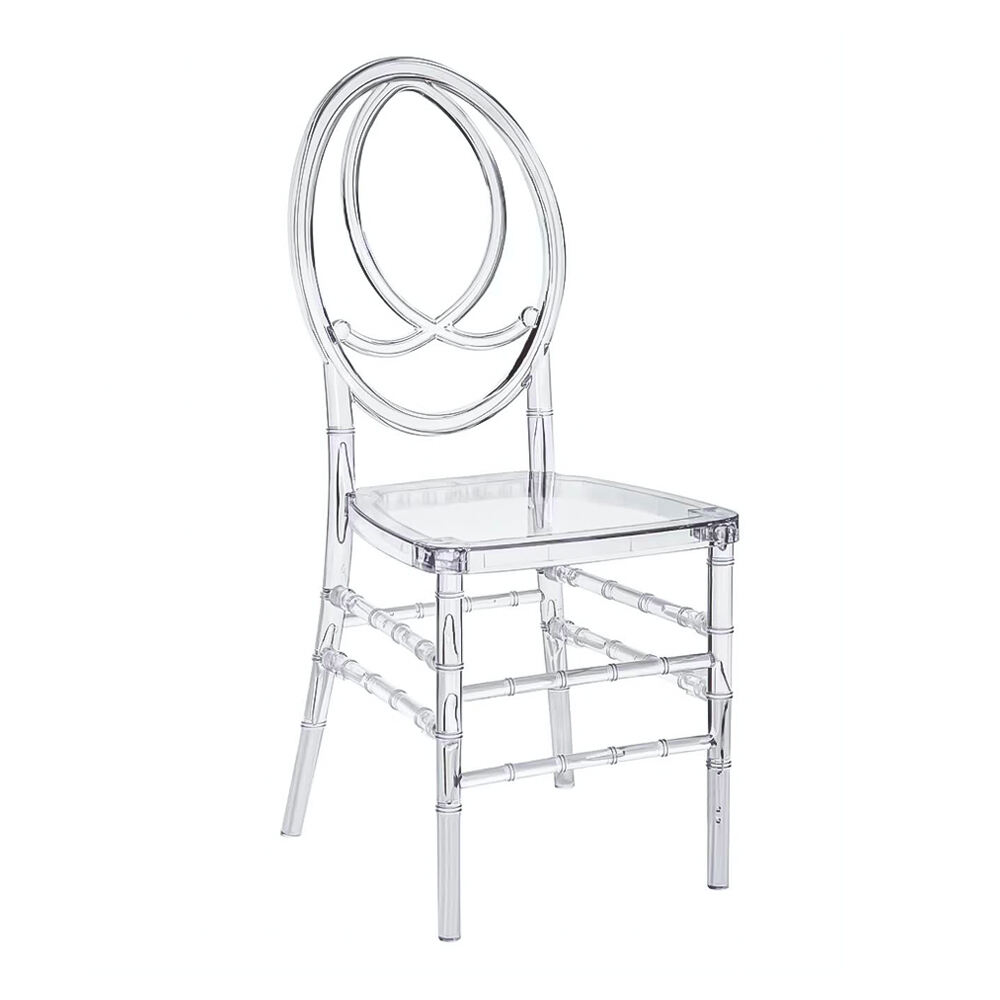 Dining židle na míru zdarma vzorek plastový acrylový pro venkovní použití továrna levná pro oslavy, bankety, svatby, hotely