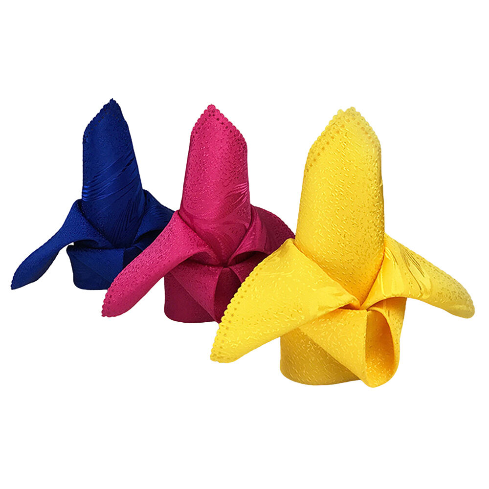 Serbet Kain Linen Buatan Tangan Elegan Pola Warna Indah untuk Dekorasi Musim Gugur Rumah Pernikahan atau Pesawat Sekali Pakai