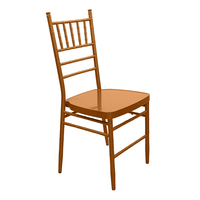 நவீன தங்க உலோக சியாவாரி உணவருந்தும் நாற்காலி - வெளிப்புற உணவருந்துதல், விடுதிகள், மண்டபங்கள் - திருமணங்கள், விருந்துகள், விழாக்களுக்கான டிஃபனி திருமண உற்பத்தி