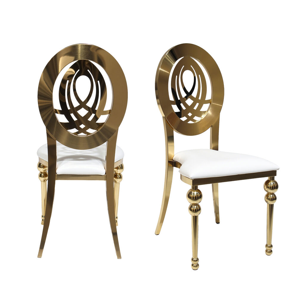 Тойлар мен салтанаттар үшін оқиғалар мен мейрамханаларда жалға берілетін қазіргі заманғы болаттан жасалған үйлену орындықтары