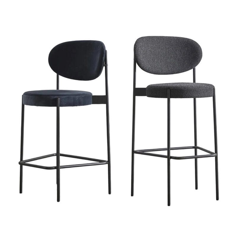 Nordic Modern High Bar Stool Luxury Light Wood Dining Chair for Living Room for Coffee Shops Tea Rooms Milk Bars Internet Famous