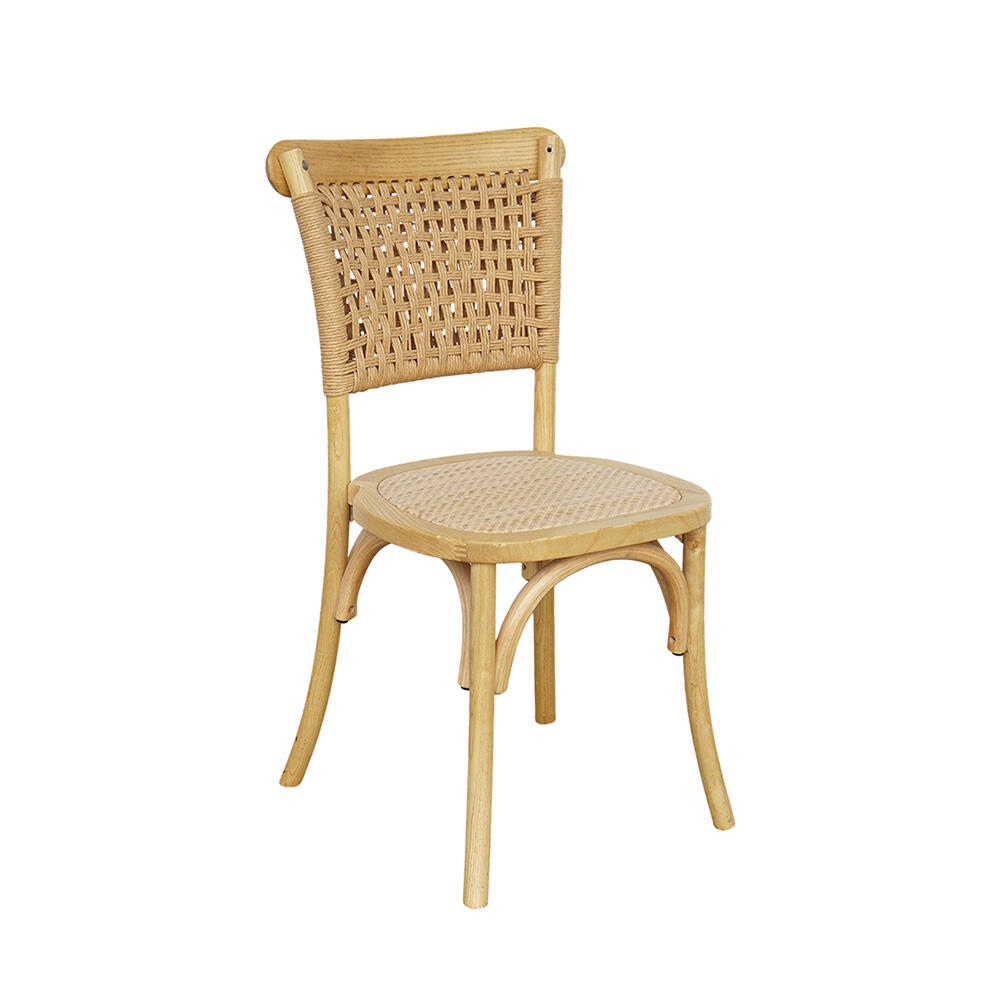 Modern Wooden Rattan Dining Chairs for Hotel Living Room Wedding Banquet Venues Apartment Use for Dining and Leisure