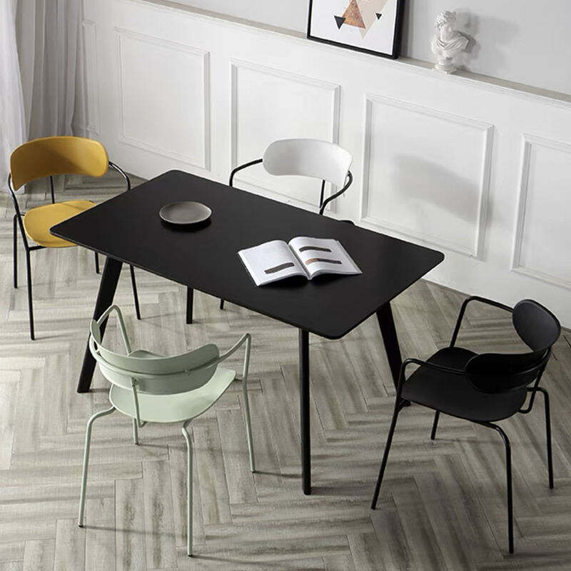 Nordic Modern Rectangular Medium Density Fiberboard (MDF) Coffee Table 60/70/80*120*75H Dimensions Plastic for Home Dining