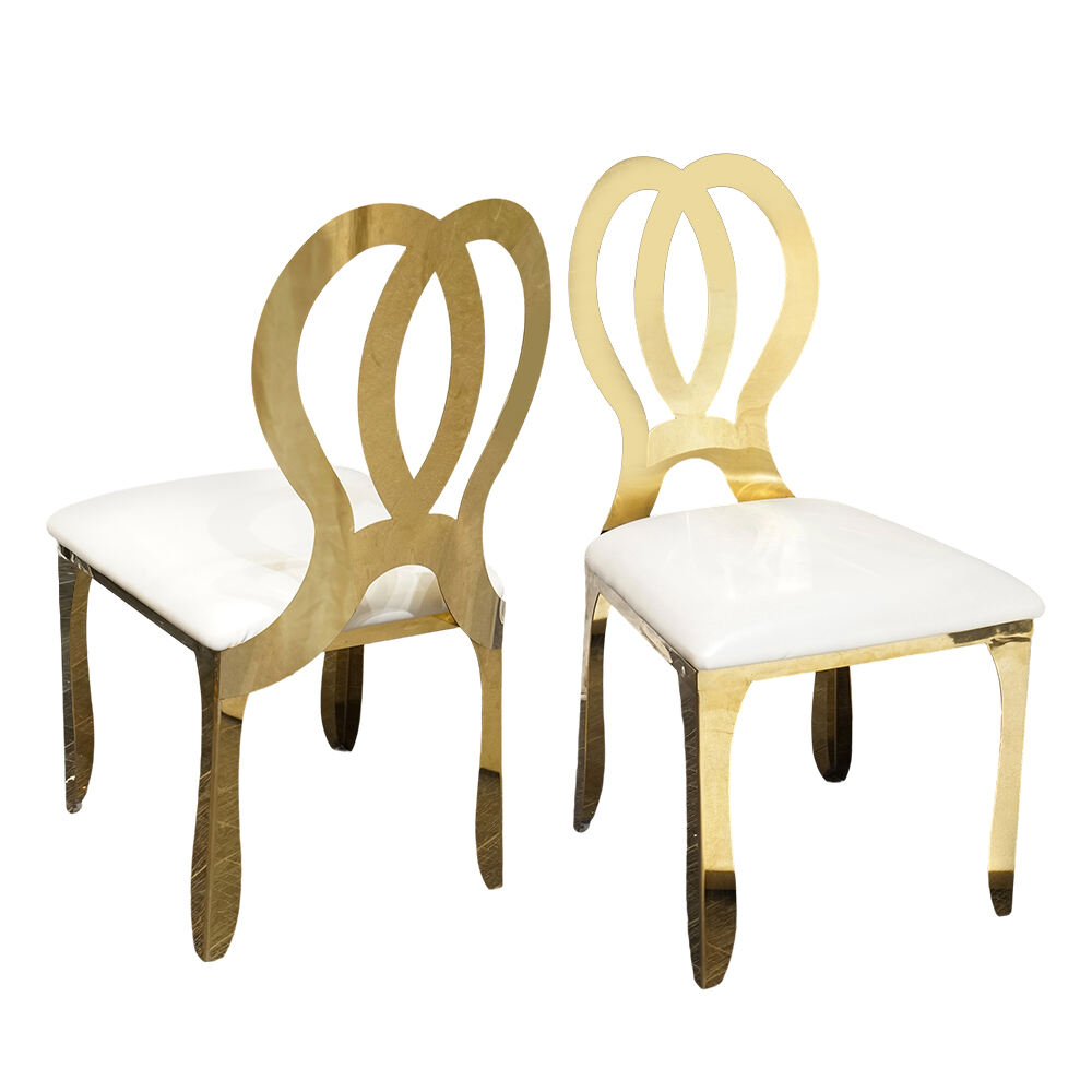 Мерекелер, салюттар және залдар үшін Мэри Уайт PU теріден жасалған банкеттік үйлену орындықтары, болаттан жасалған қонақ үй орындықтары