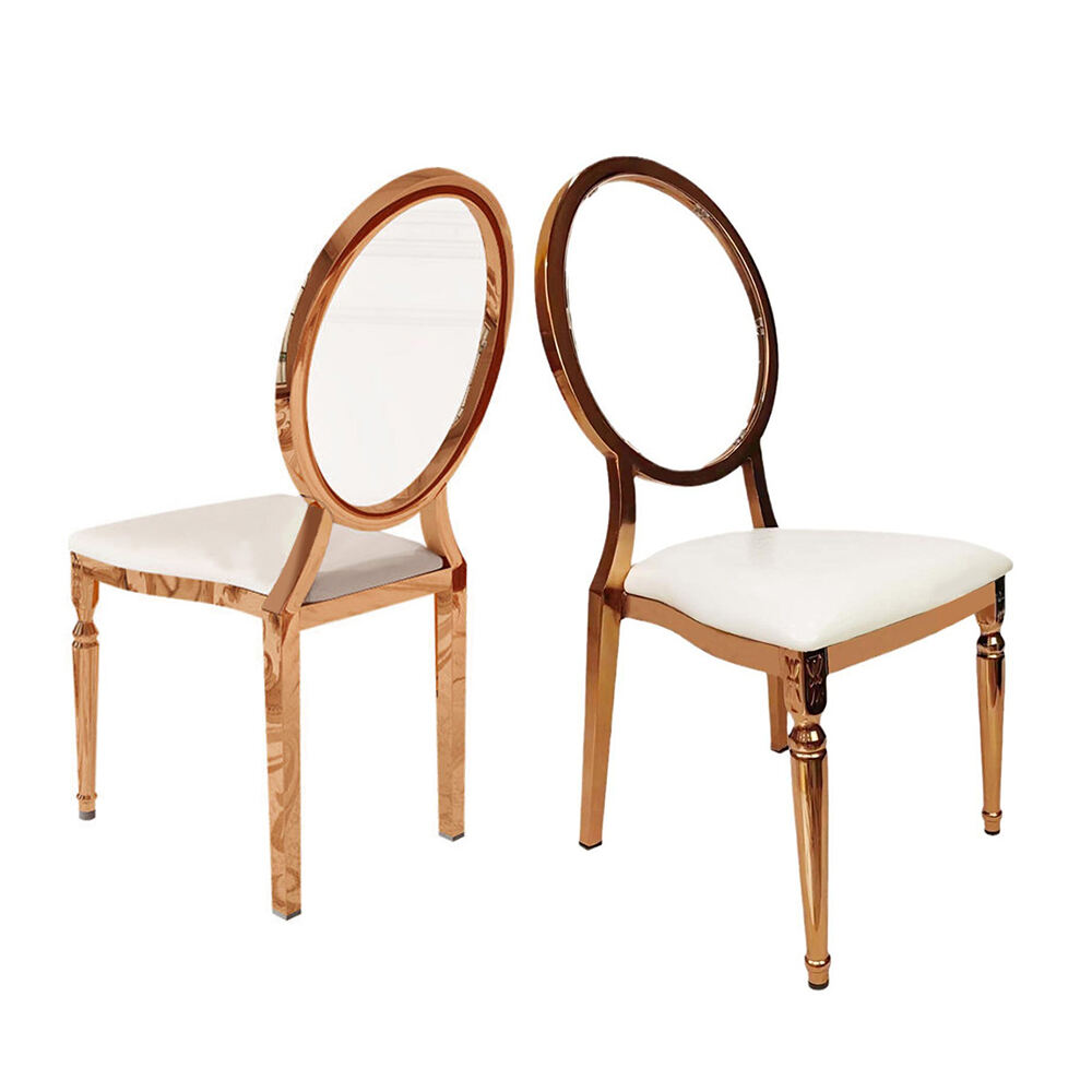 Modern Stainless Steel Dining Chair Soft Transparent Back Weddings Bars Events-Manufacturer's Hotel Chairs for Living Room