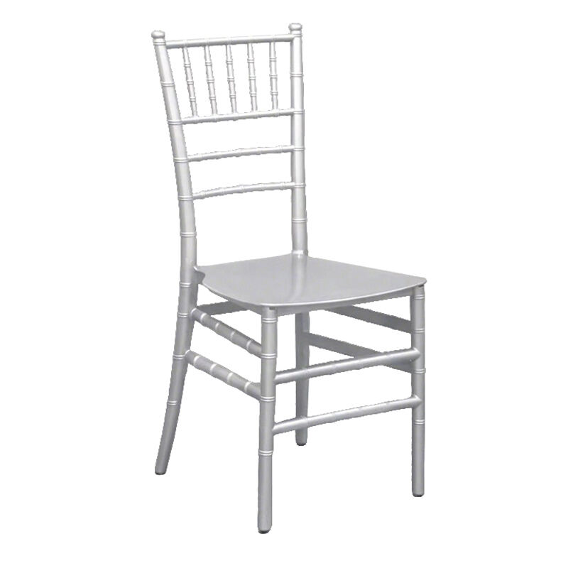 Luksuzne srebrne bože bele stolice za primanje na venčanjima za venčanja žurke i banquete napolju za dekoracije događaja