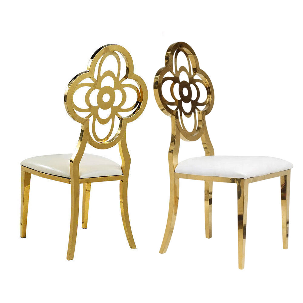 Шығармашыл алтын жабылған болаттан жасалған дәмхана орындығы, жұмсақ терімен жабылған, сурет өнері, үйлену, жылы бөлме, асхана, ашық аспан астында қолдануға арналған, тікелей зауыттан