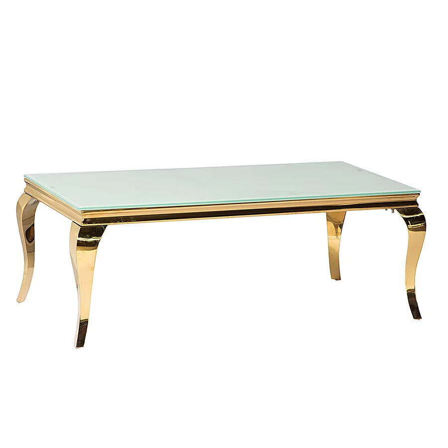 Modern Gold Stainless Steel Wedding Table Furniture for Banquets & Events for Hotel Spaces Dinning Wedding Party