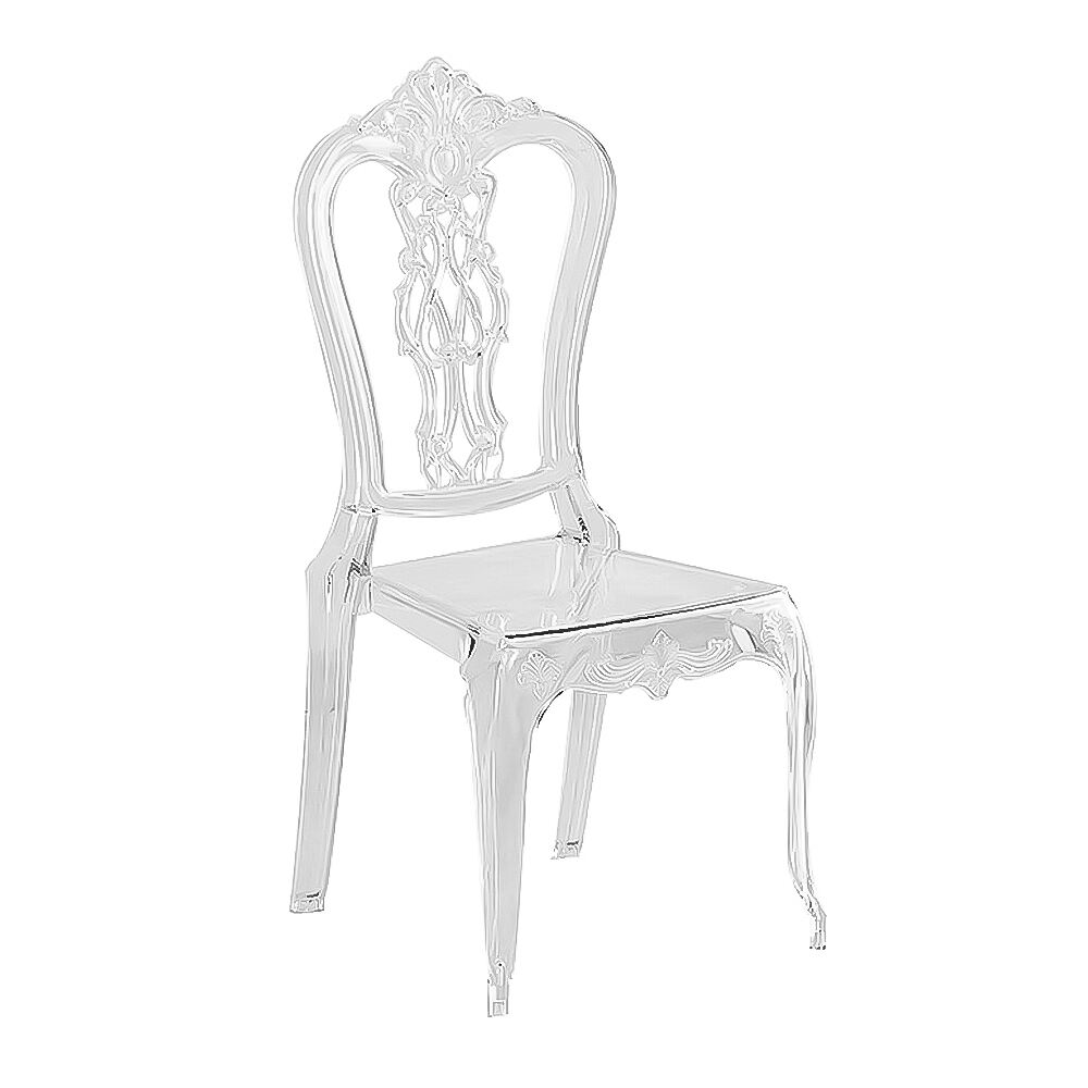 Modern Duidelike Kristal Transparante PC Paleis Eetkamerstoel Groothandel Plastiek Chiavari Troue & Geleentheid Banket Hotelstoel