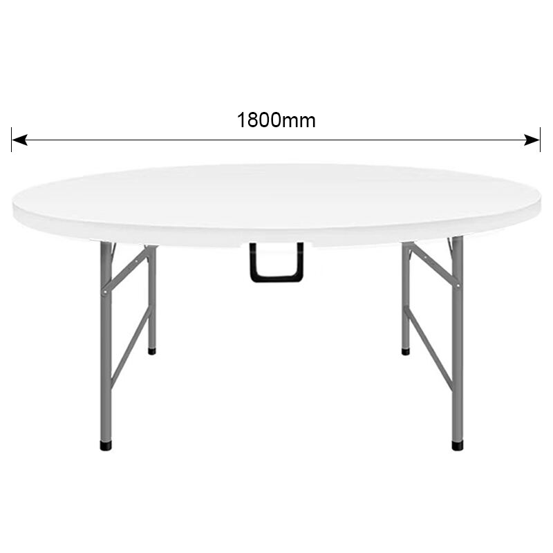 Modern Plastic Folding Round Table for 10 People for Dining Kitchen Hotel Bedroom Hall Villa Home Bar