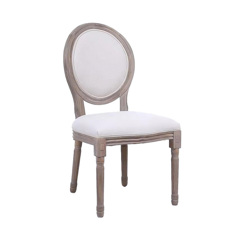 Kursi Gaya Antik Desain Simpel Modern Louis dengan Bantalan Kayu Solid untuk Pernikahan, Jamuan, Hotel, Ruang Tamu, dan Penggunaan Eksterior