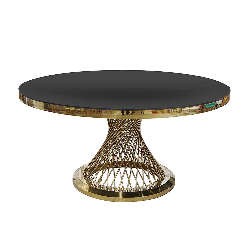 Modern Golden Wedding Dining Table Set for Living Room Hotel Event Party Kitchen Restaurant Banquet Table Wholesale