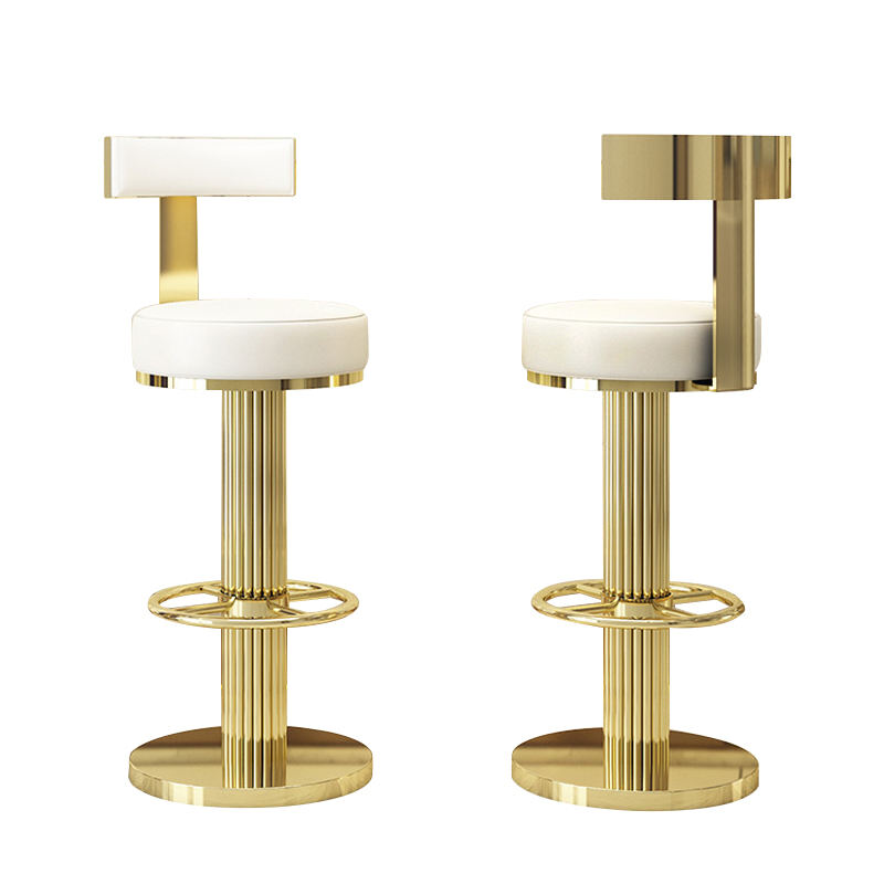 Modern Scandinavian Luxury High Stool Bar Chair Comfortable Stylish Design Wood Metal Home Dining Room Casual Front Table Use