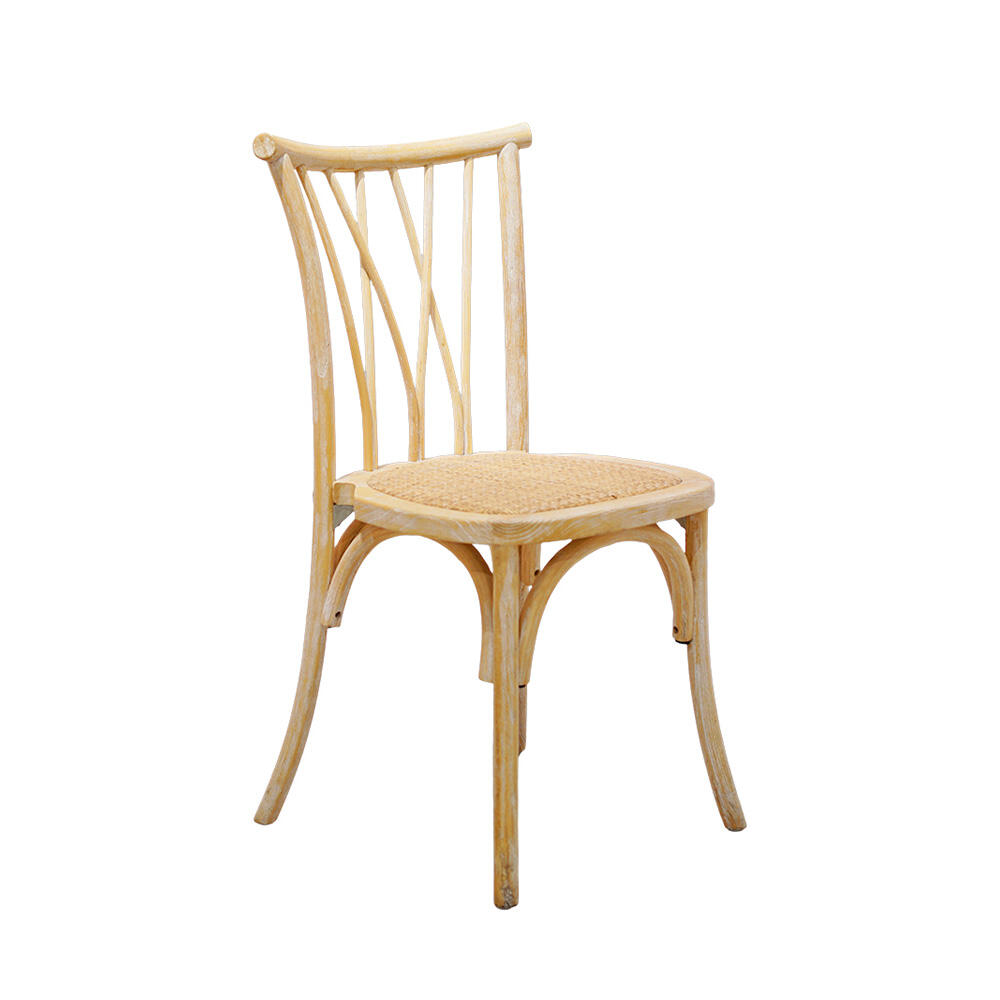 Antique Botanica Solid Wood Chair Durable Modern Style for Dining Hotels Farmhouses Outdoor Weddings Home Office Use