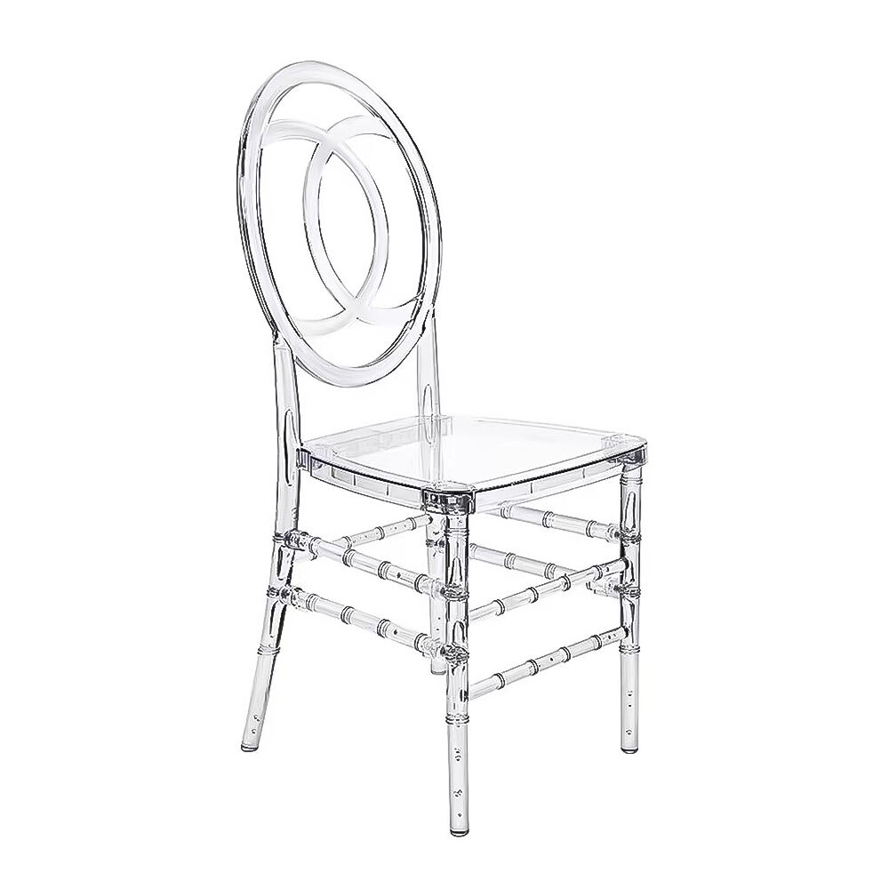 Deursigtige Akriliekstoele vir Troue en Geleentheid Versierings Helder Plastiek Polikarbonaat vir Hotels Bankette Eetkamers Fees