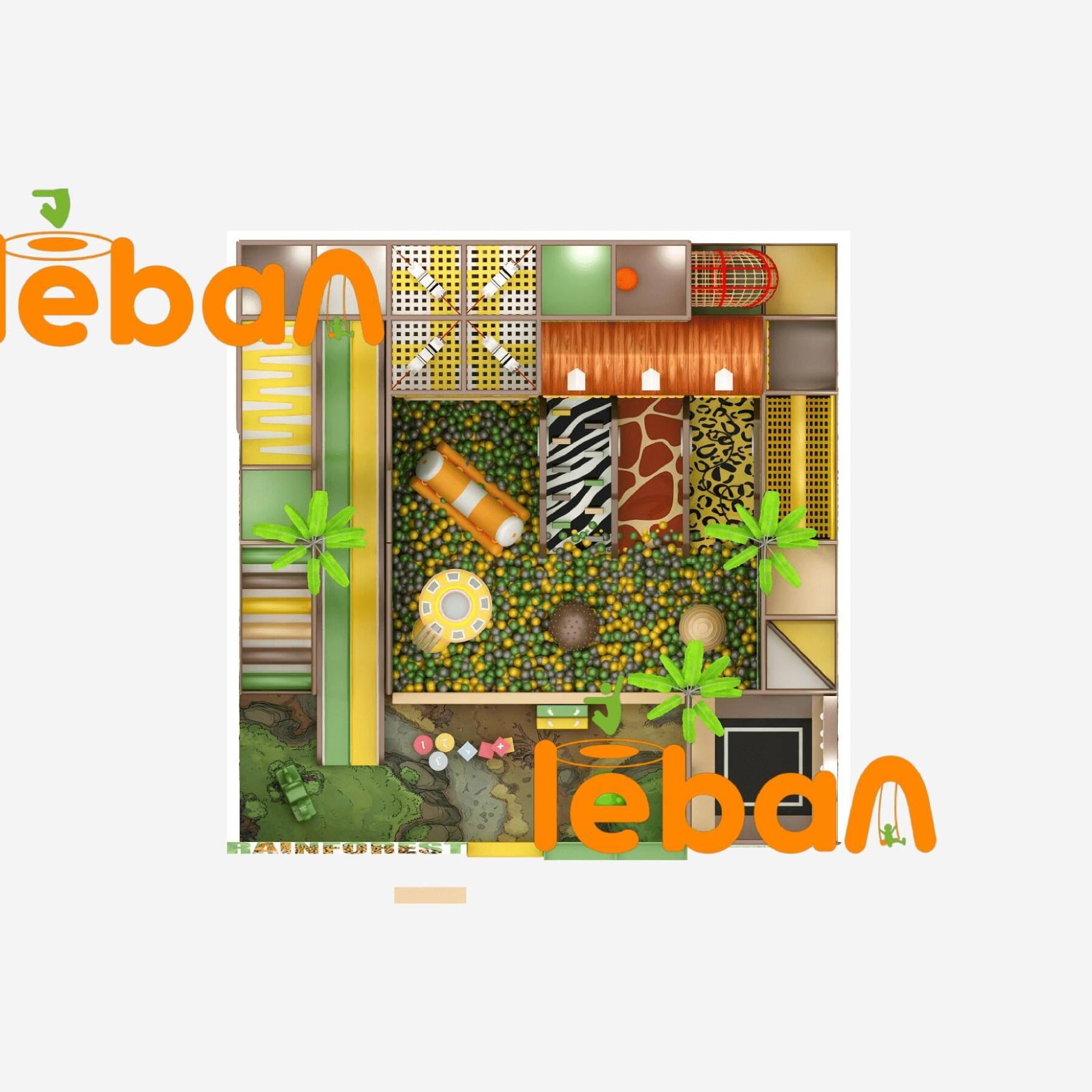 Rainforest Jungle Adventure Indoor Playground  