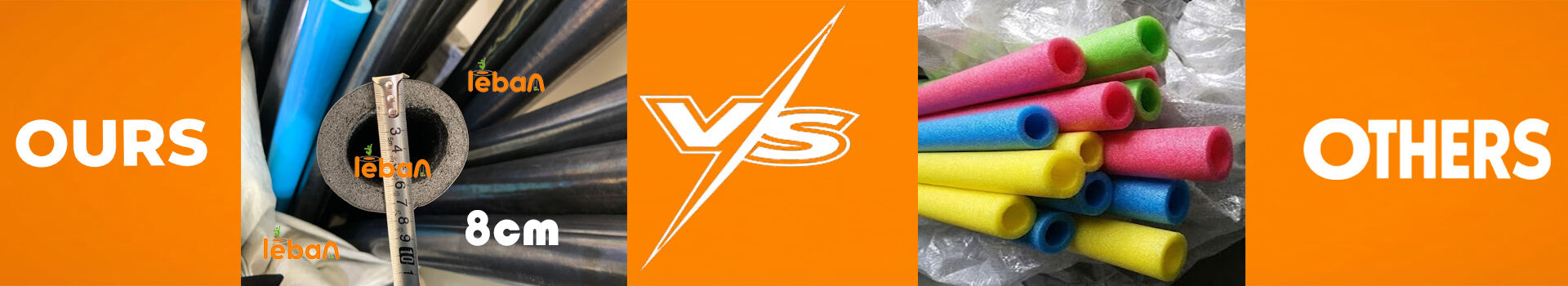 Espaguetis de espuma