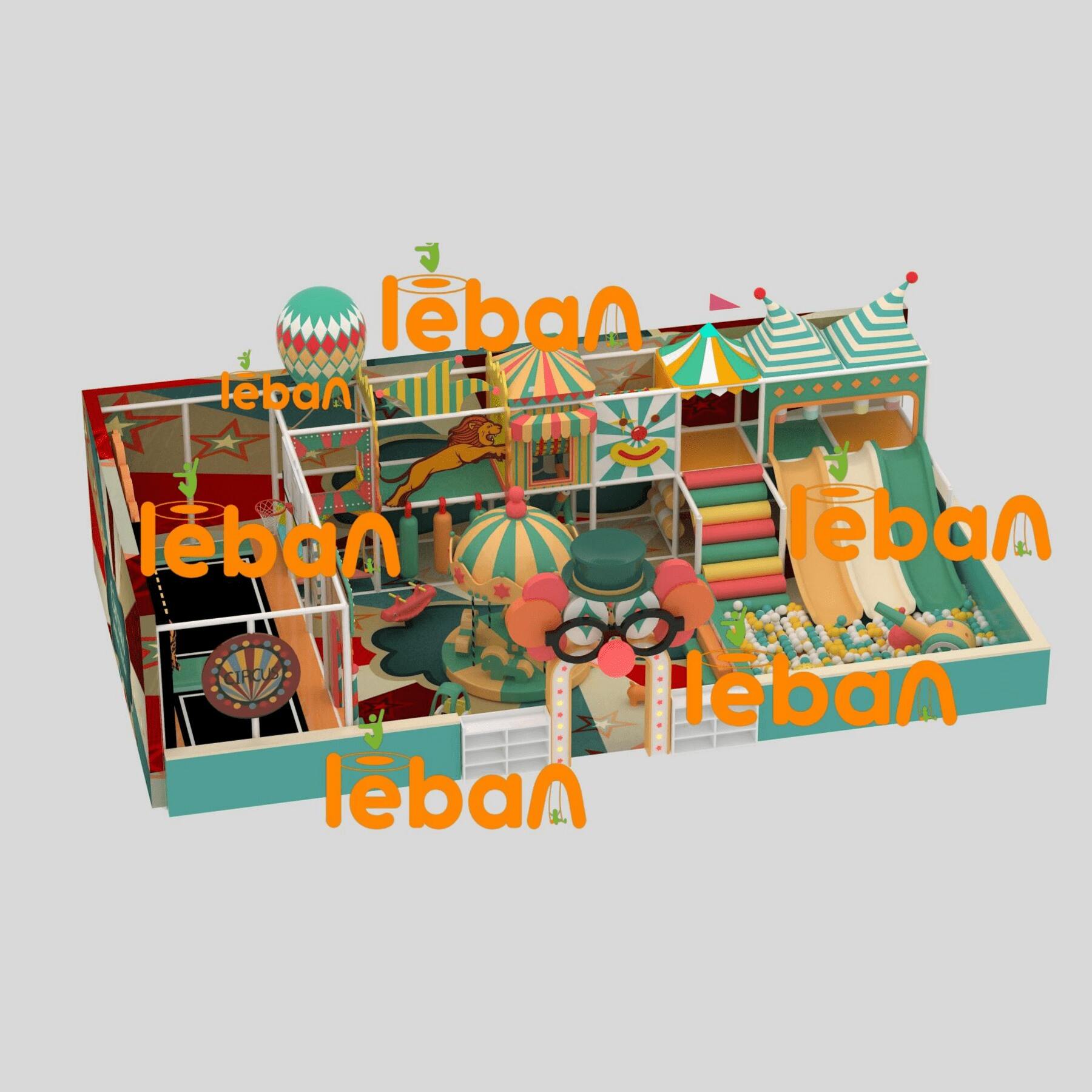Colorful Top Circus Indoor Playground 