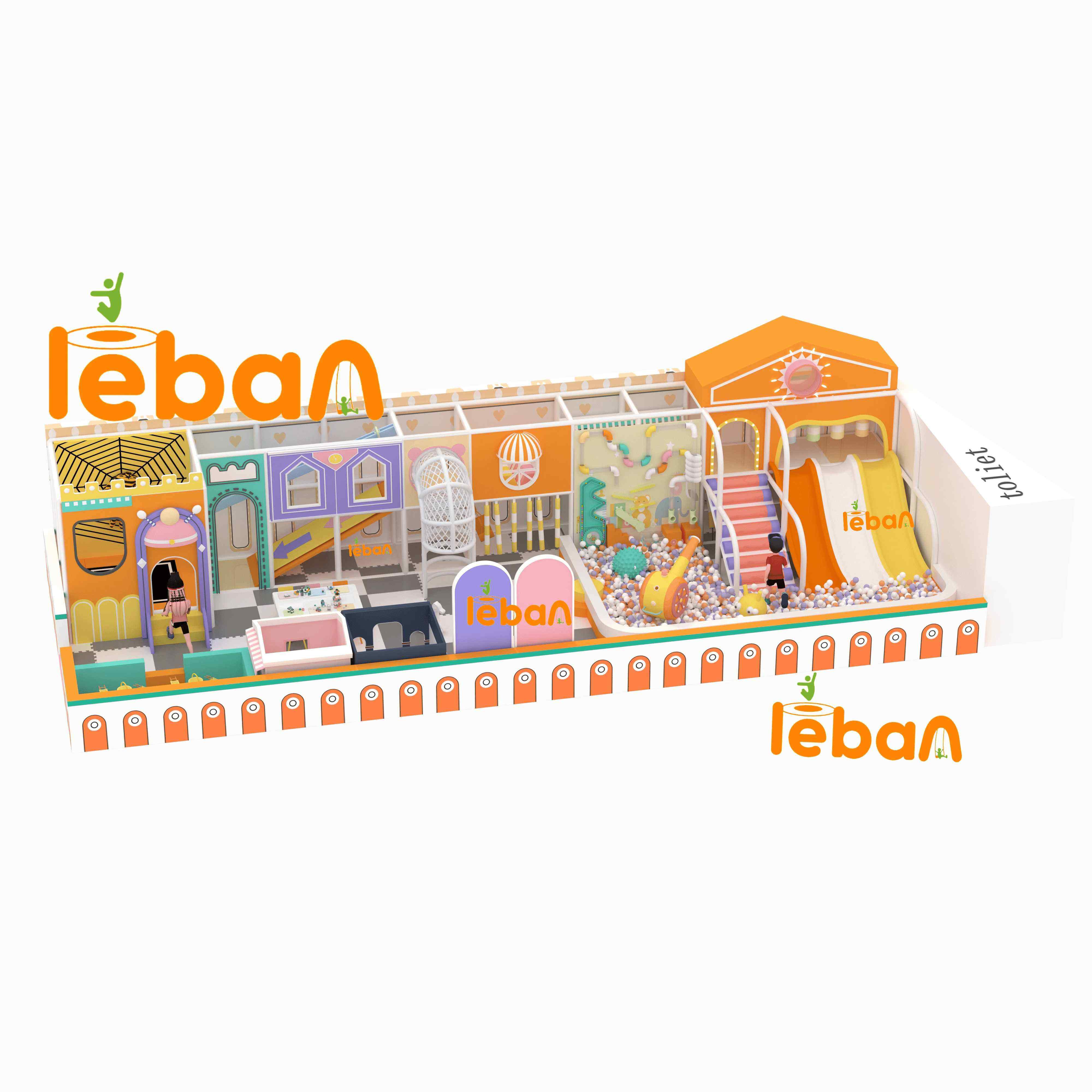 Pastel Dream Macaron Color Indoor Playground