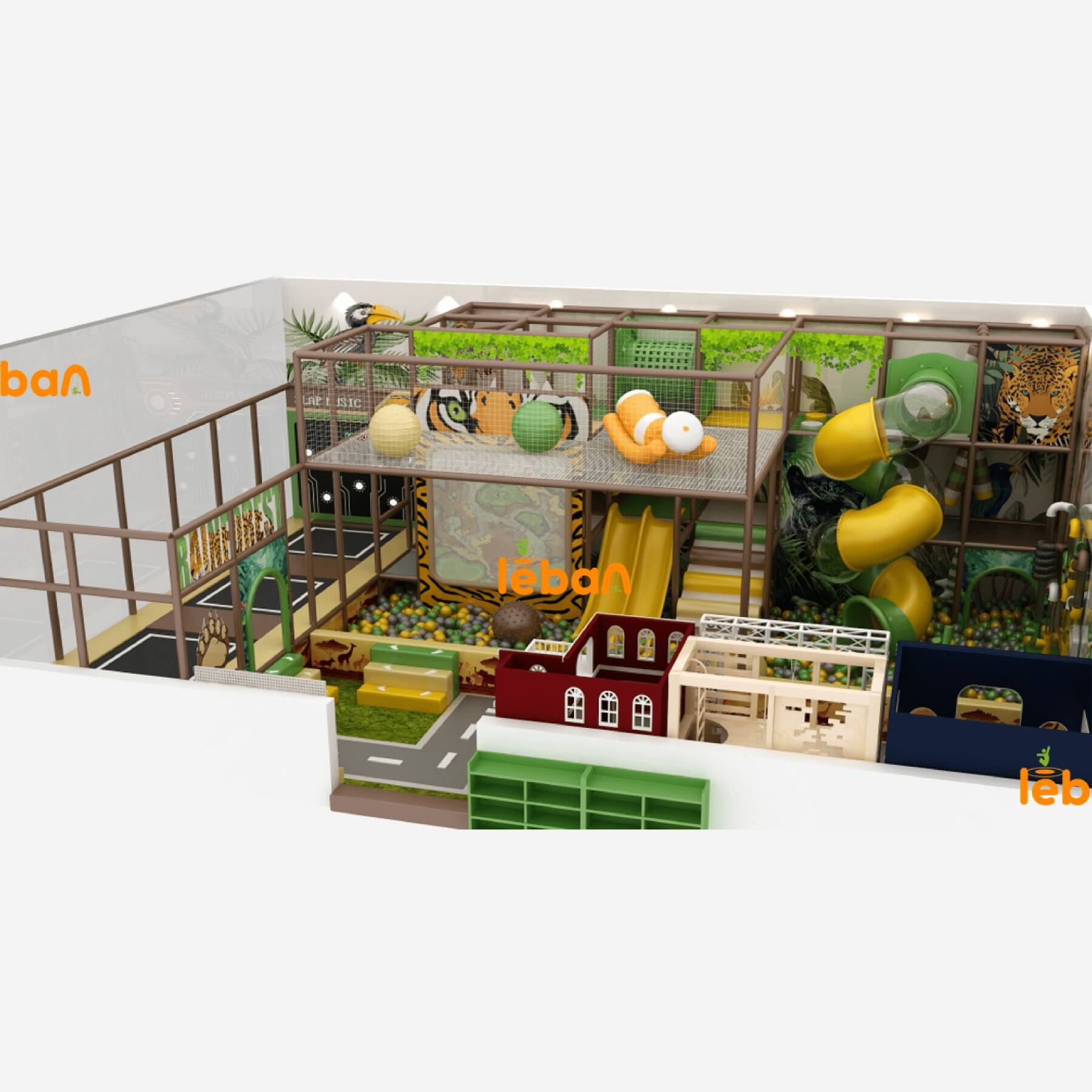 عالم المرح المستوحى من الغابة: جنة للمغامرة والاستكشاف للأطفال