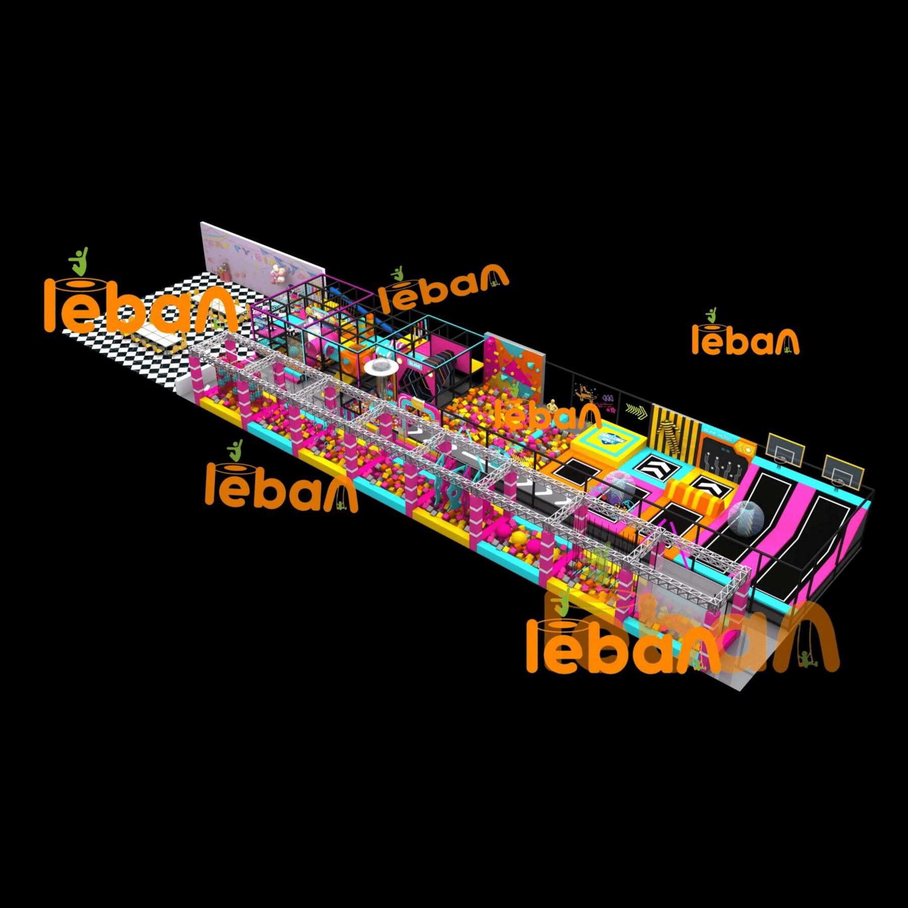 Dopamine Color Sports Theme Indoor Playground 