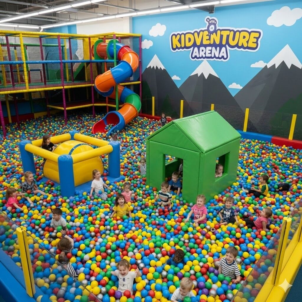 حديقة القفز الناجحة لشركة لبن بلاي