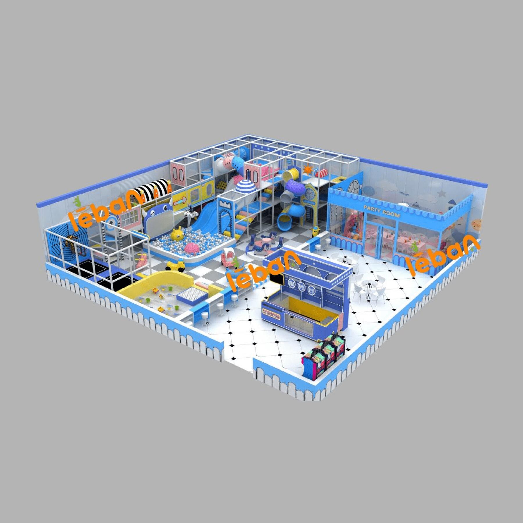 Blue - Themed Kids' Playground: A Paradise for Joyful Exploration