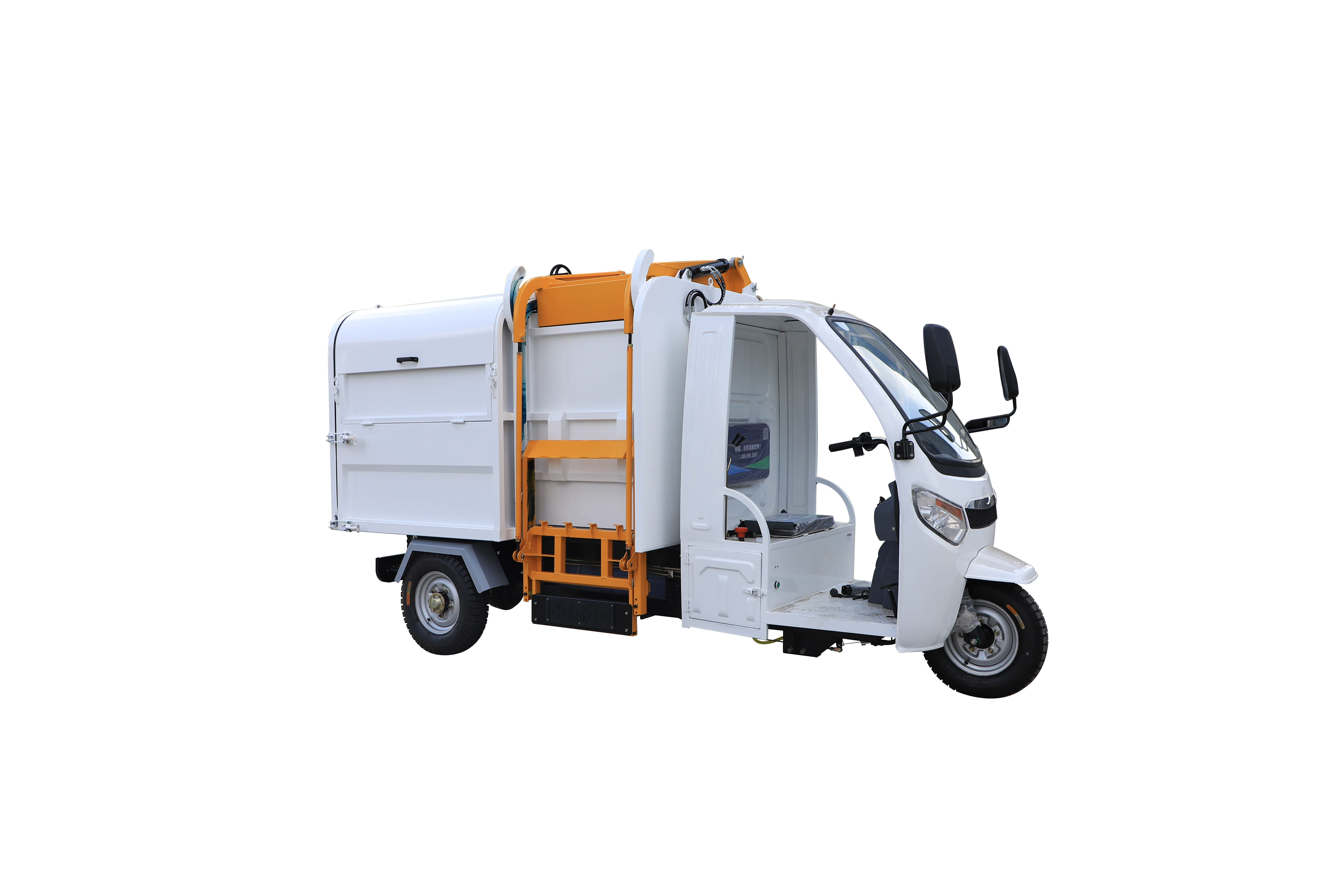 The magic of the garbage bin cleaning truck