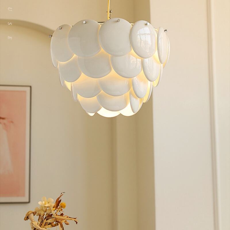 Bauhaus Vintage Pinecone Chandelier Dimmable Eye-caring Living Room Bedroom Hanging Lamp Dining Room Pendant Light