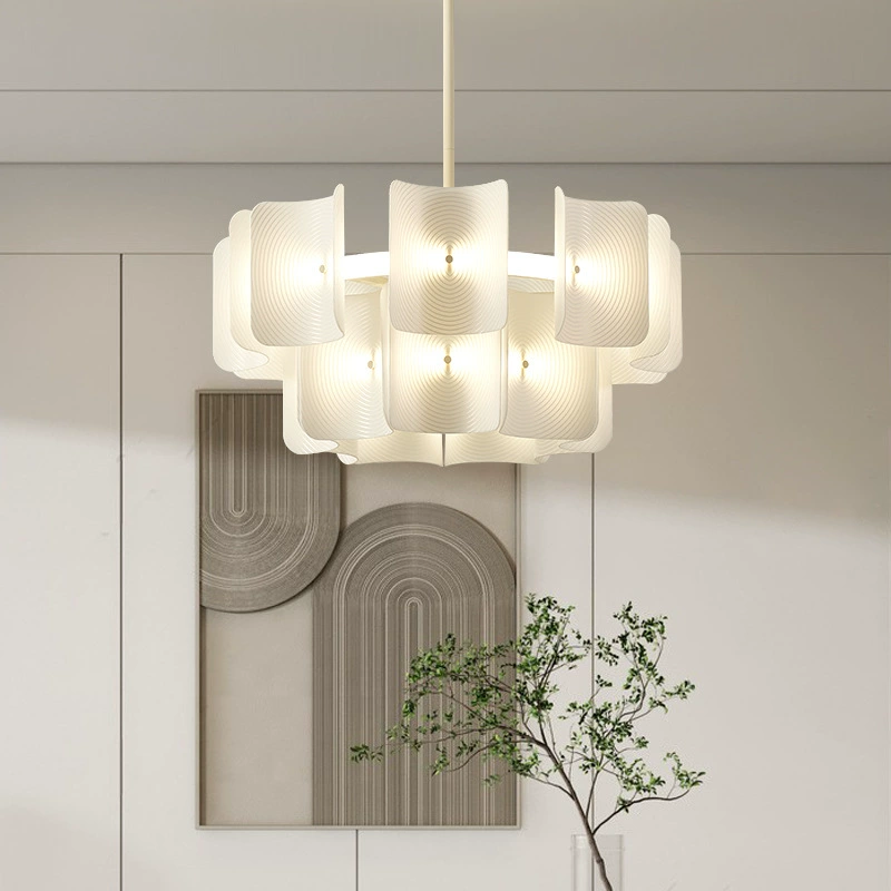 French Luxury Cream Style Living Room Bedroom Hanging Lamp Dining Room Pendant Light