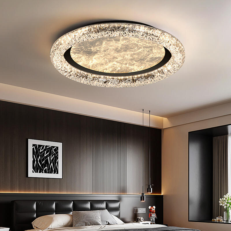 Italian Minimalist Bedroom Light Luxury Cloud-inspired Ceiling Light Eye-Protecting Main Room Light