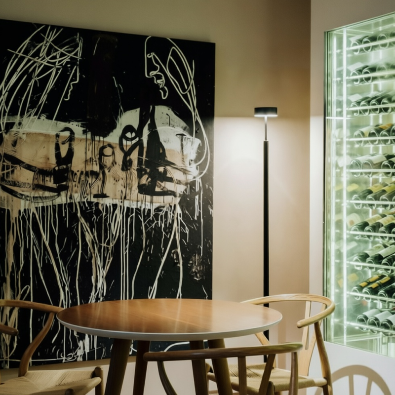 Adjustable Flexible Metal Acrylic LED Floor Lamp for Living Room Bedroom Reading