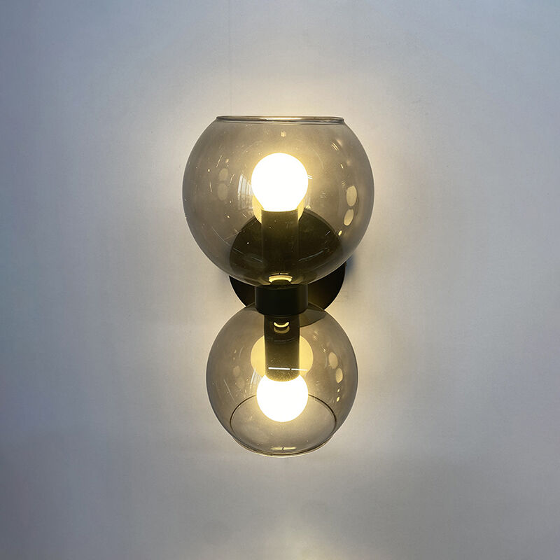 Ფრანგული სტილის კედლის ლამპა ოთახის, საწოლის მოპირდაპირე მხარეს, თვალის დასაცავად, გოგონებისა და ბავშვების ოთახის დასასახლებლად, ორთავიანი ლამპა