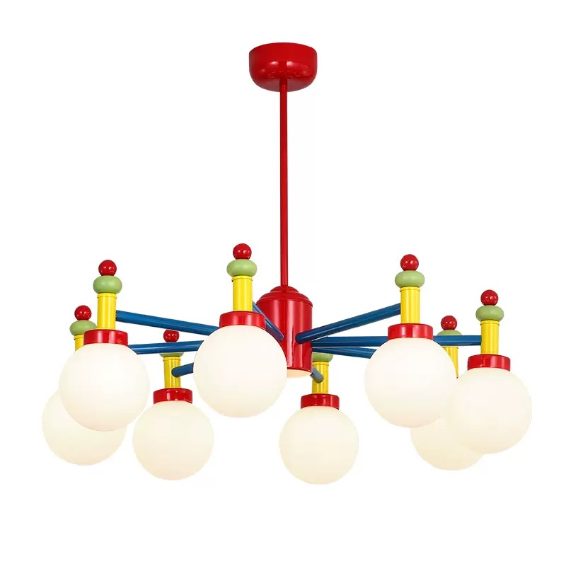 Vintāža Memphis krāsu lustra zēnu un meiteņu guļamistabai, bērnistabai, griestu spuldze