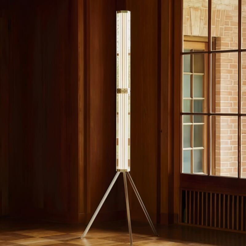 Italian Minimalist High-end LED Light Living Room Floor Lamp Modern Designer Creative Stainless Steel Glass Standing Light