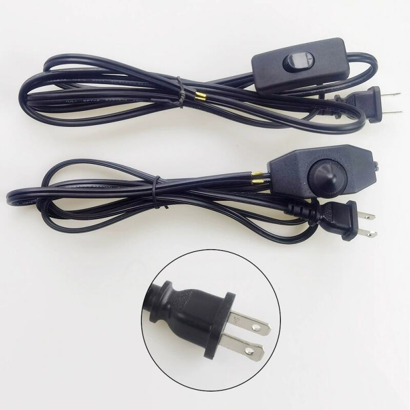 1.8-meter American Plug DIY Table Lamp Power Cord