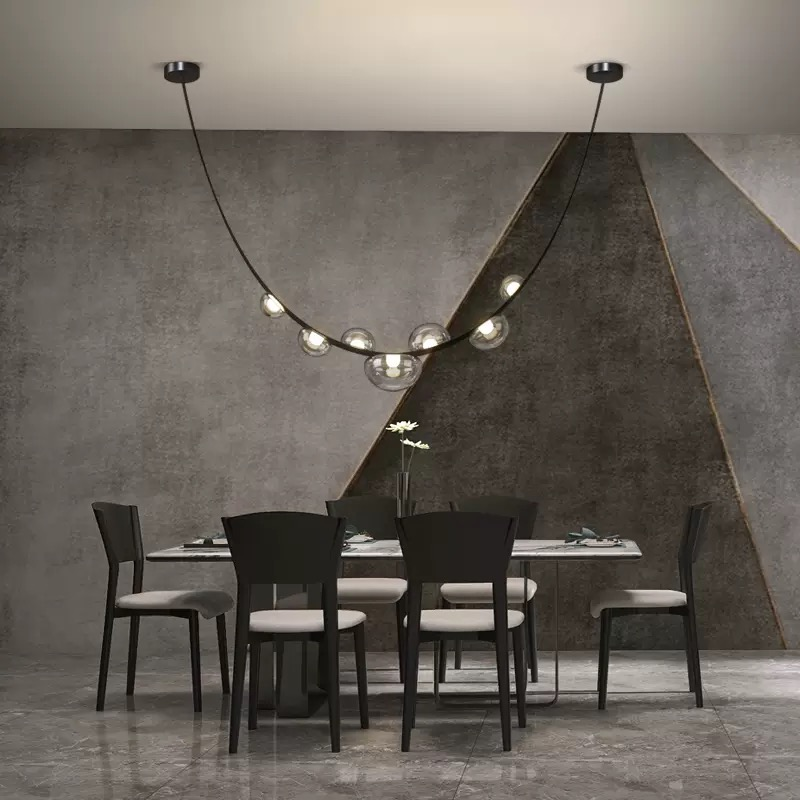Modern Luxury Creative Glass Suitable Living Room Dining Room LED Oversized Pendant Lamp Chandeliers & Pendant Light Retro