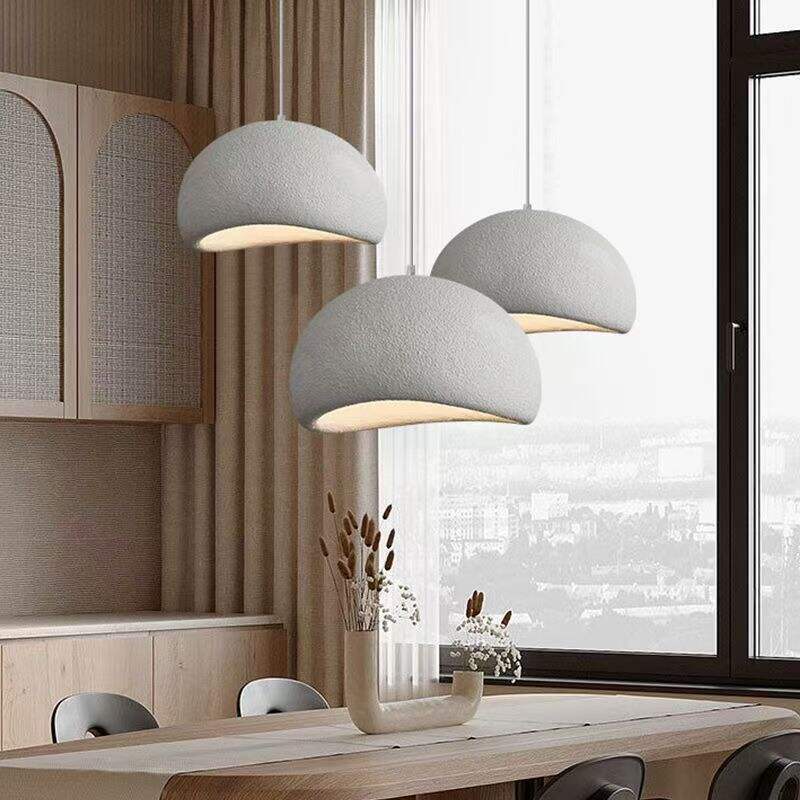 Minimalist solid color polystyrene pendant light for living room dining room