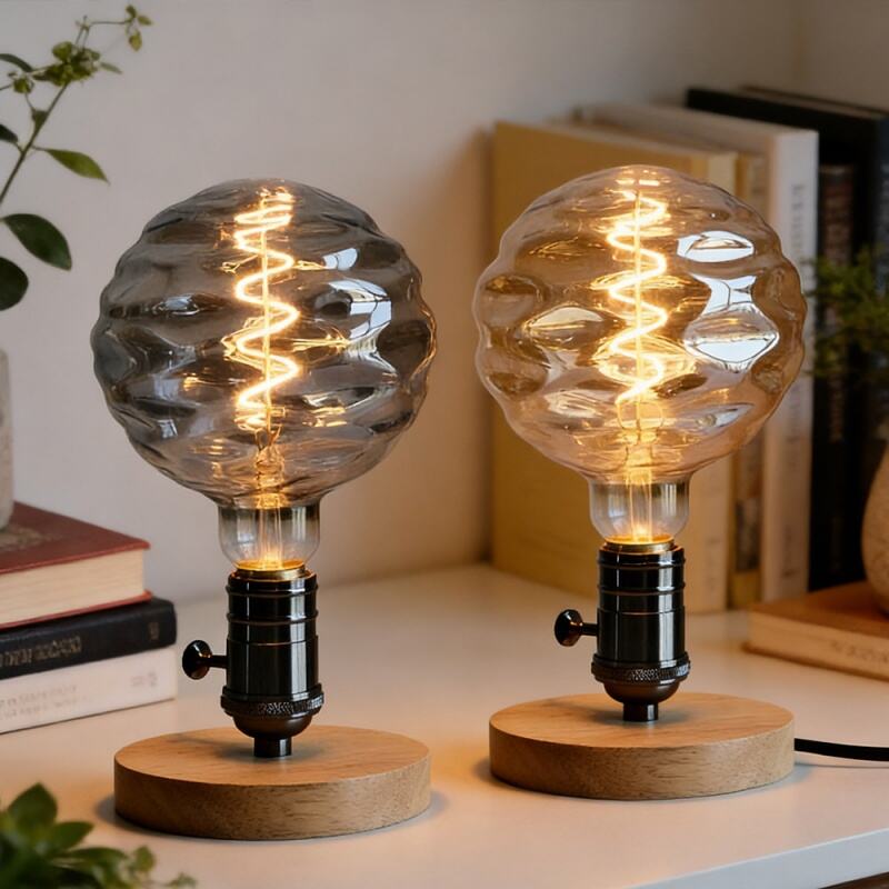 G125 Fluted LED Bulb Vintage Creative Decor Bulb Warm Light Dimmable
