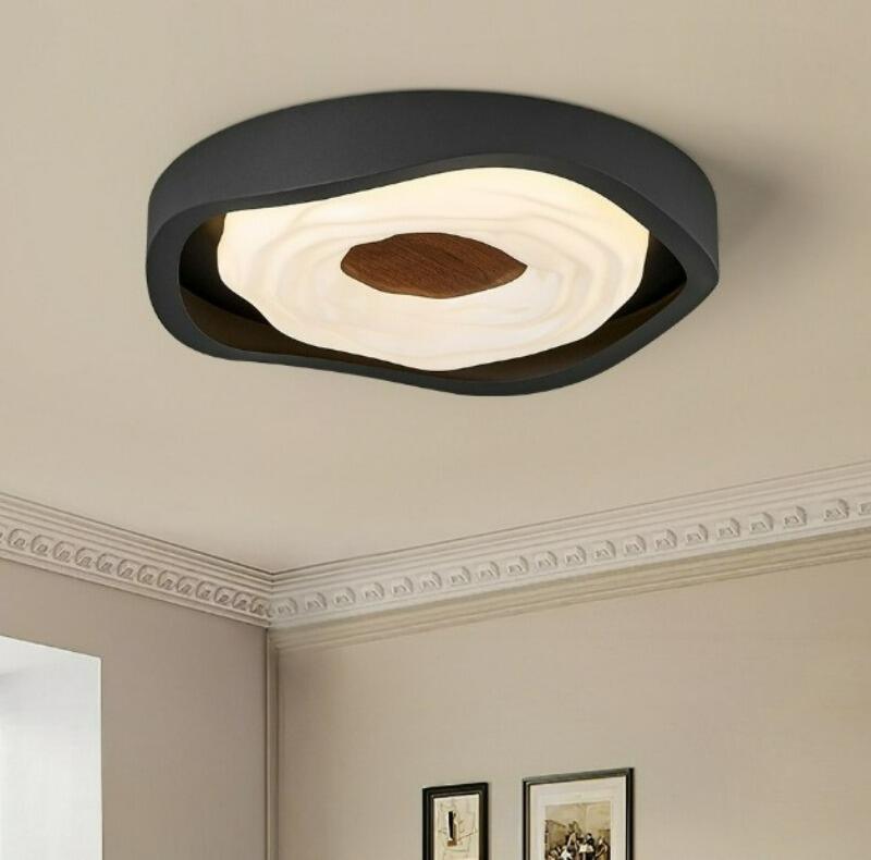 Italian minimalist bedroom ceiling light modern minimalist creative cookie full spectrum eye protection children's room light