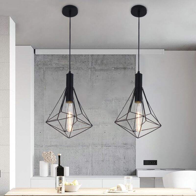 American Retro Iron Art Creative Wire Three-Head Decorative Led Chandelier